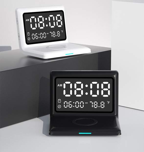 Multi functional Wireless Charger Clock